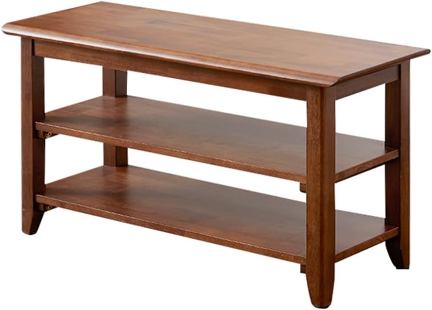 XKZG Shoe Rack Bench Wooden Shoe Storage Bench Rustic Solid Wood Entryway Ben...