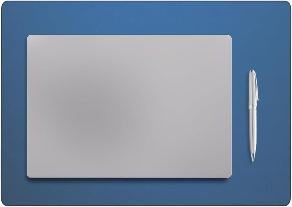 Jotsome Leather Desk Pad Mat, Non-Slip Desk Blotter Pad - Desk Protector for Office, Home, Lap Desk, Laptop, and Desktop, Gift for The Holidays or Christmas (Midnight Blue, 17" x 12")