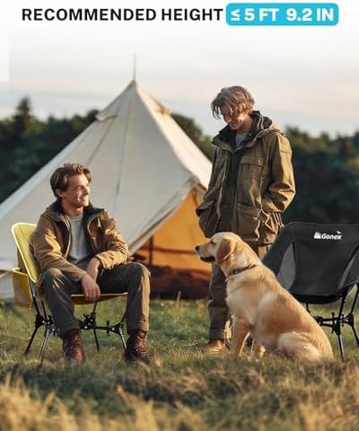 Gonex Portable Camping Chair, Compact Collapsible Backpacking Camp Chair