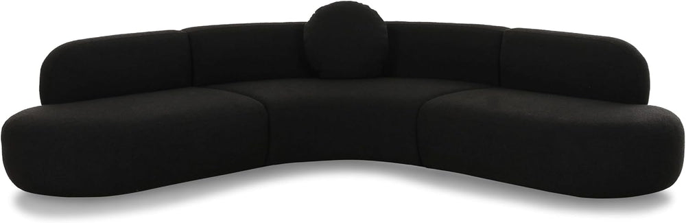Tov Furniture Broohah Black Boucle Sectional