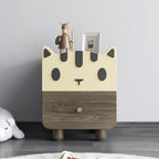 Bedside Cabinets Children's Bedside Table Wood Legs Simple Boy Girl Small Cabinet Bedside Storage Locker for Bedroom Nursery Children's Room Bed Side Tables