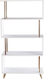 SEI Furniture Beckerman Bookcase, Gold (AMZ9753ZH)