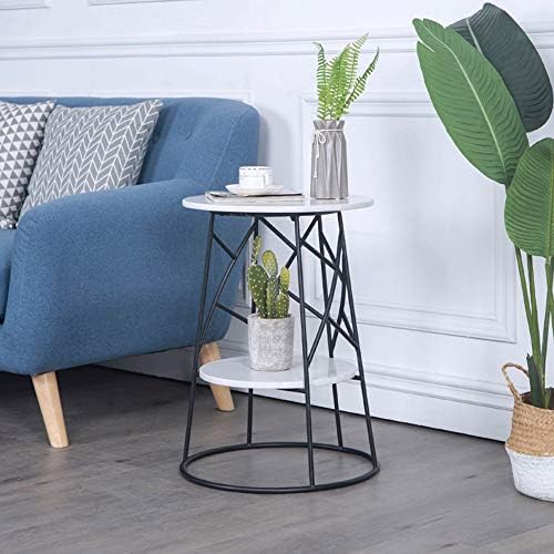 Telephone Table, Round Side Table Marble Sofa Telephone Table Corner Table Co...