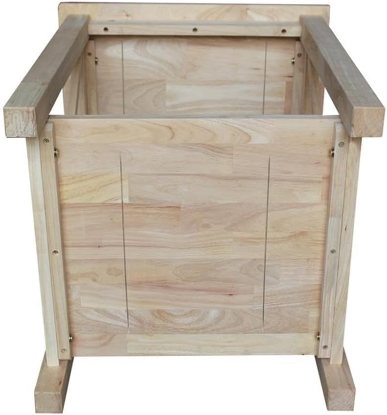 Hampton Solid Wood End Table, Unfinished