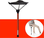Adjustable Telescopic Foldable Stool Single Leg Tall Chair
