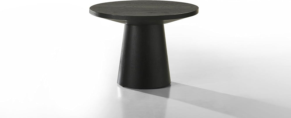 Black 3 Coffee, End, Console Table Set with Pedestal Base