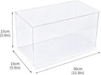 Clear Acrylic CD Holder Rack, Stackable CD Storage Box with Dustproof Door, DVD Display Case and Media Organizer for Music Disc, Blu Ray, Game Cases, Cassette, Shelf or Desktop