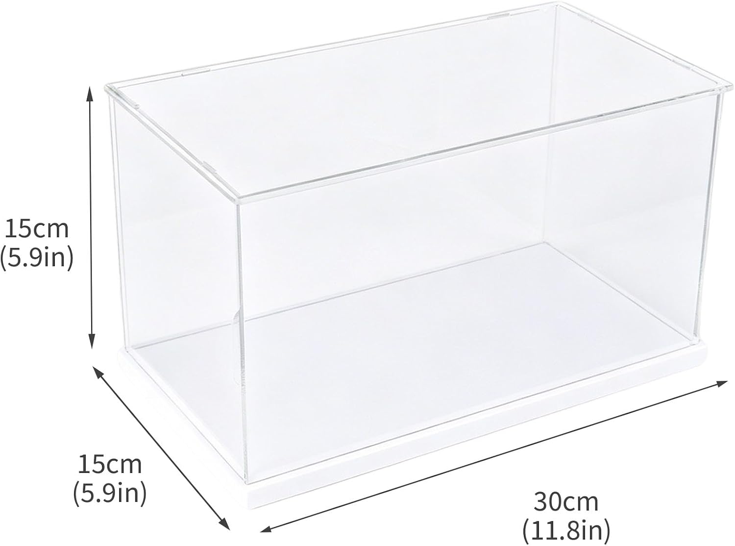 Clear Acrylic CD Holder Rack, Stackable CD Storage Box with Dustproof Door, DVD Display Case and Media Organizer for Music Disc, Blu Ray, Game Cases, Cassette, Shelf or Desktop