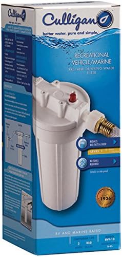 Culligan RVF-10 External RV Water Filter System – Hose Connector Kit, D-15 Re...