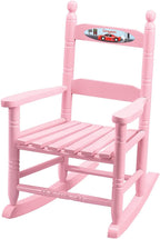 Fox Valley Traders Custom Racecar Children's Rocking Chair, Decor/Pillows | Pink