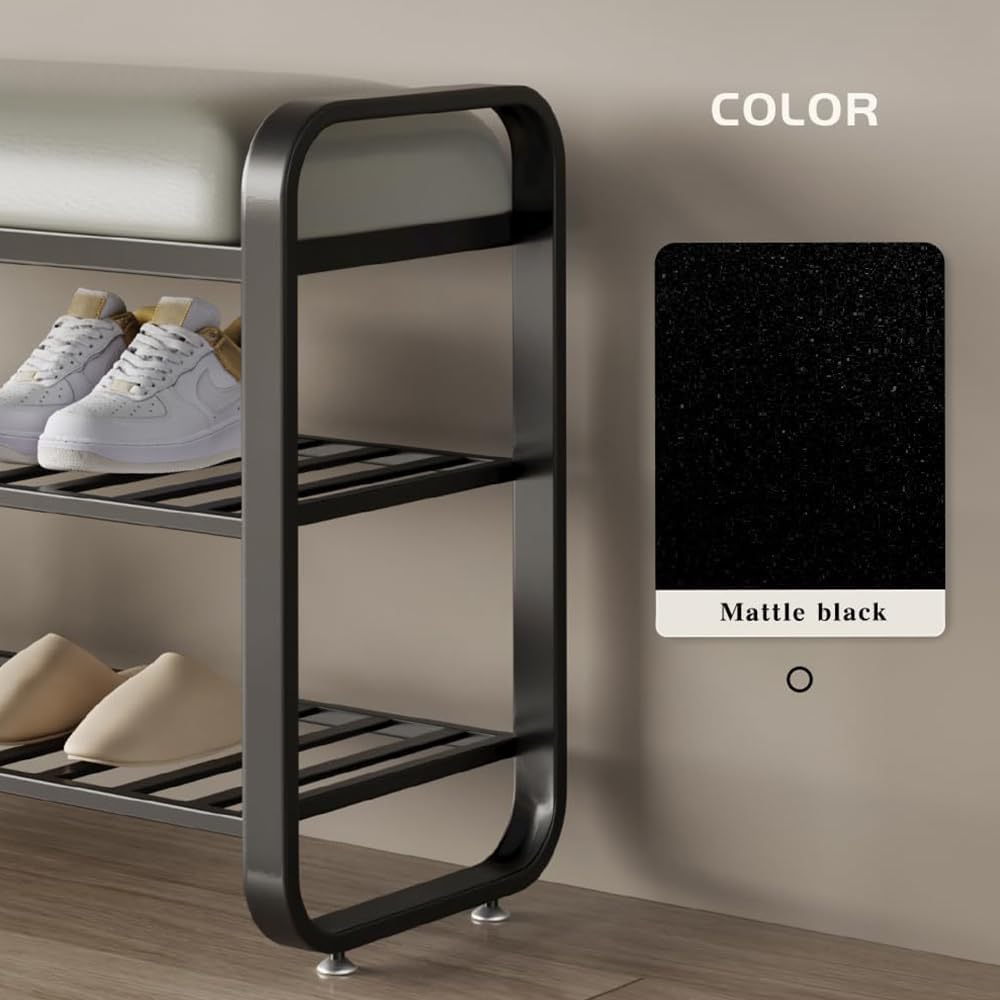 shoe bench,entryway bench with shoe storage,modern shoe rack bench with cushi...