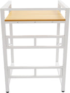 Over The Washer and Dryer Storage Shelf, Height Adjustable Washer Dryer Stacking Rack Stand for Bathrooms Laundry Rooms, Load Capacity 660 lbs