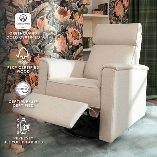 Namesake Willa Plus Power Recliner Glider, Performance Beach Eco-Weave | GREE...