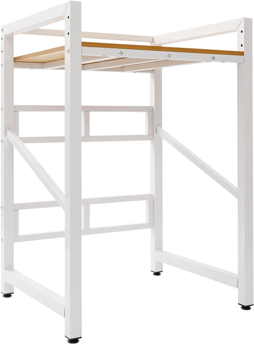 Washer Dryer Stacking Rack Stand, Heavy Duty Washing Machine Shelf with Adjustable Design, Load Capacity 660 lbs, Washer&Dryer Storage Shelf for Kitchens, Bathrooms, Laundry Rooms (White+Yellow)
