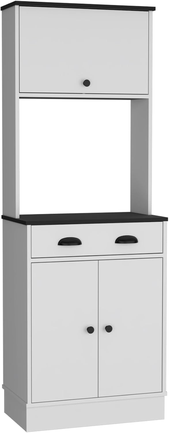 Tampa Kitchen Pantry with Drawer and 2 Cabinets