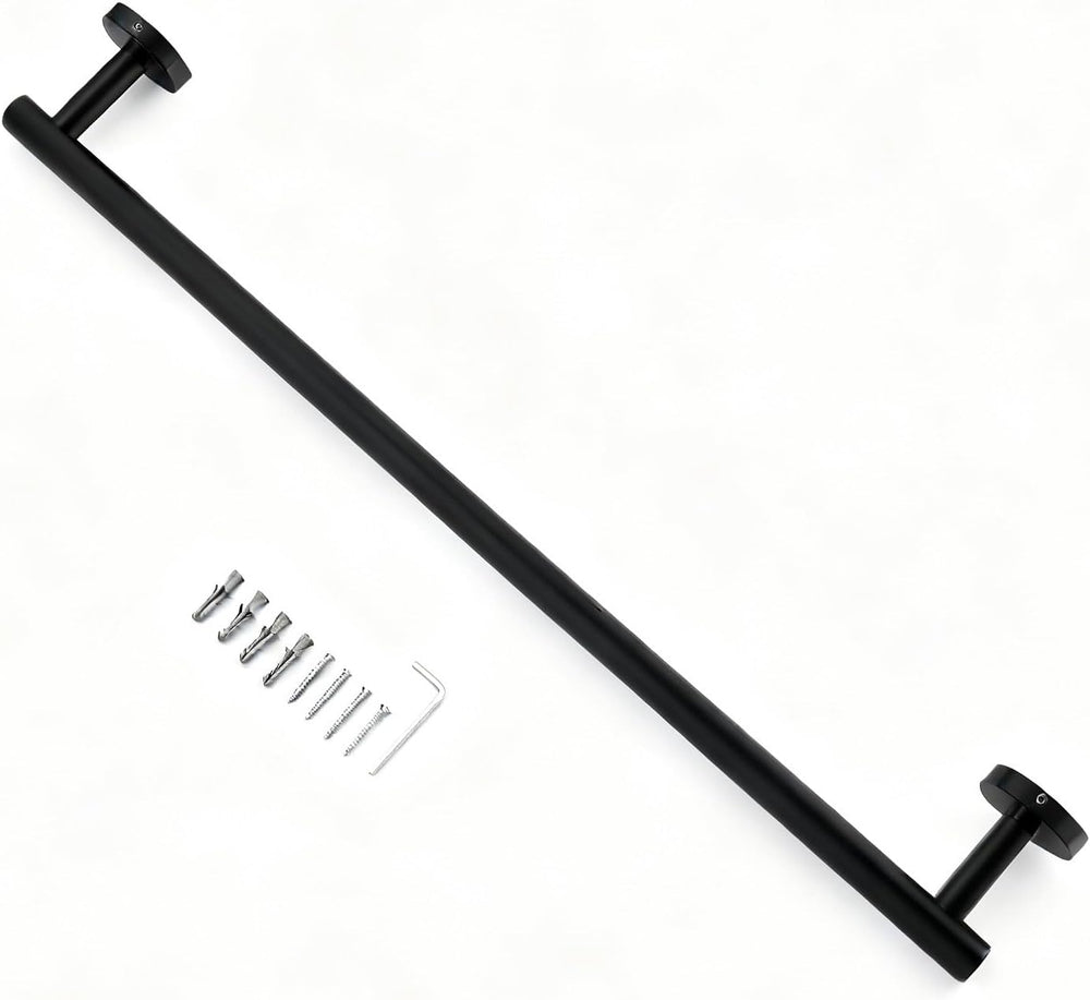 SEIDO Black Towel Bar 36 Inch One-Piece Design, SUS 304 Stainless Steel Towel...