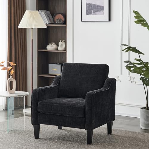 VINGLI Accent Chair, Chenille Upholstered Armchair, 380 LBS, Living Room