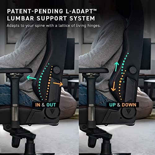 Secretlab Titan Evo Black Gaming Chair - Reclining, Ergonomic & Heavy Duty Computer Chair with 4D Armrests, Magnetic Head Pillow & Lumbar Support - Big and Tall Up to 395 lbs - Black - Leatherette