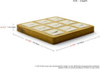 Jewelry Tray Solid Wood Display Stand Ring Storage Jewelry Ring Display Props Tray