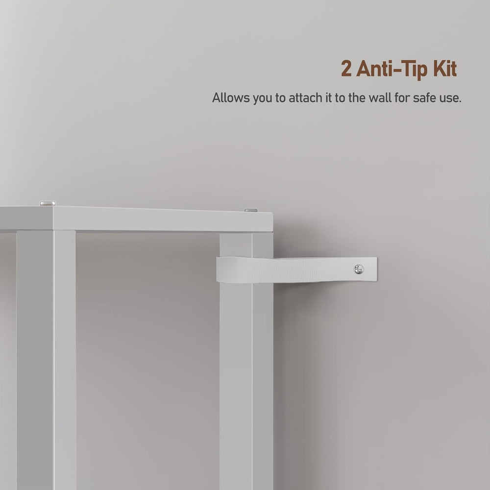 TUTOTAK Bookshelf, 6-Tier Tall Book Shelf, Narrow Bookcase for Small Space, D...