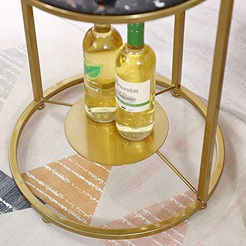 Telephone Table, Side Table Living Room Marble Small Round Table Telephone Ta...