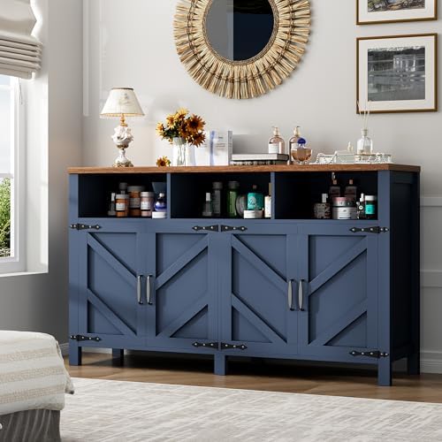 knoworld Buffet Sideboard with Storage Farmhouse, Large Kitchen Storage Cabin...