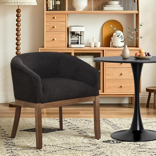 3 Piece Round Dining Table and Chairs Set for 2 | 31.5" Black Table,2 Bl...