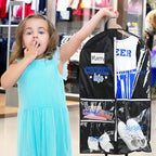 40" Cheer Uniform Garment Bag Cheerleading, Black,Blue | Waterproof Hanging Storage, 5 Pockets to Organize Accessories, Side Zip Travel Bag,Cheer Mom Gift ,Cheer Competitions