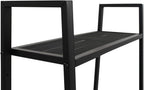 Metal Ladder Shelf 4 Tier Bookcase, Compact Shelving Unit for Bathroom Living Room Office, Durable Metal Display Rack with Mesh Shelves