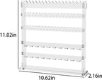 Coward Acrylic Jewelry Holder Stand, Tabletop Necklace Earring Ring Jewelry Easel Display,Tabletop Earring Jewelry Holder Organizer for Home Use (5layer)