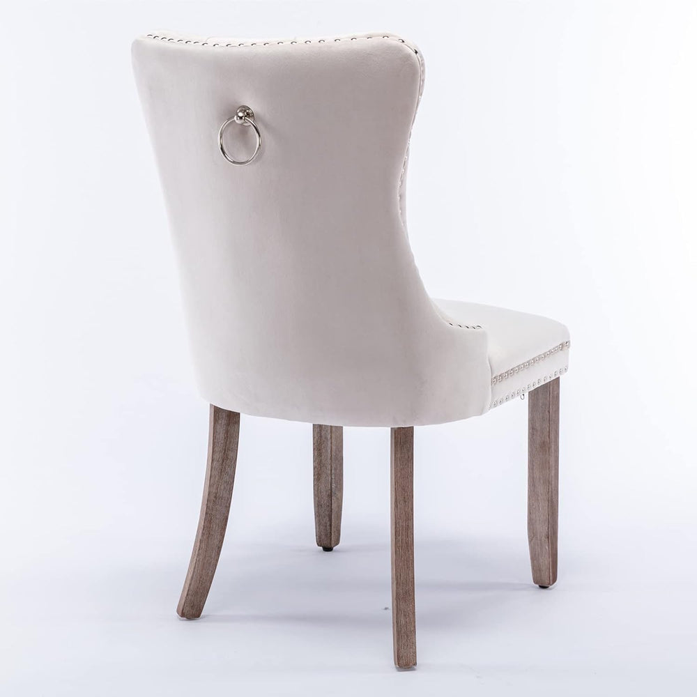 Bellemave Modern Upholstered Dining Chairs Set of 2, 2 Velvet Kitchen Dining ...