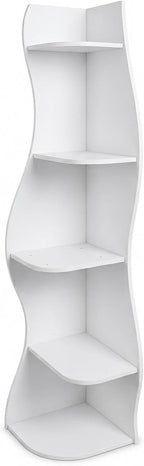 5-Tier Corner Shelf, Space-Saving Storage for Living Room