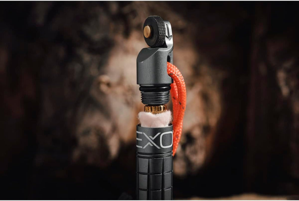 Exotac nanoSPARK Ultra-Compact Fire Starter with One-Handed Operation High-Sp...