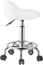 BAKAJI Ergonomic Faux Leather Stool - Minimalist Design
