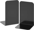 VFINE Bookends 1 Pair, Black Metal Book Ends, Heavy Bookends for Shelves, Book Stopper for Heavy Books, Book Organizer for Home Office School Supplies