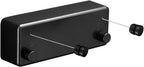 BESy Retractable Clothesline ABS case+Aluminum Dryer with Adjustable Stainless Steel Double Rope String Hotel Style Heavy Duty,Wall Mounted Method, 13.8 Feets,Black