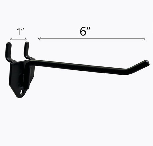 30 Packs 6-inch Long Metal Pegboard Hooks, Standard Hooks is Fit to Pegboard Panels