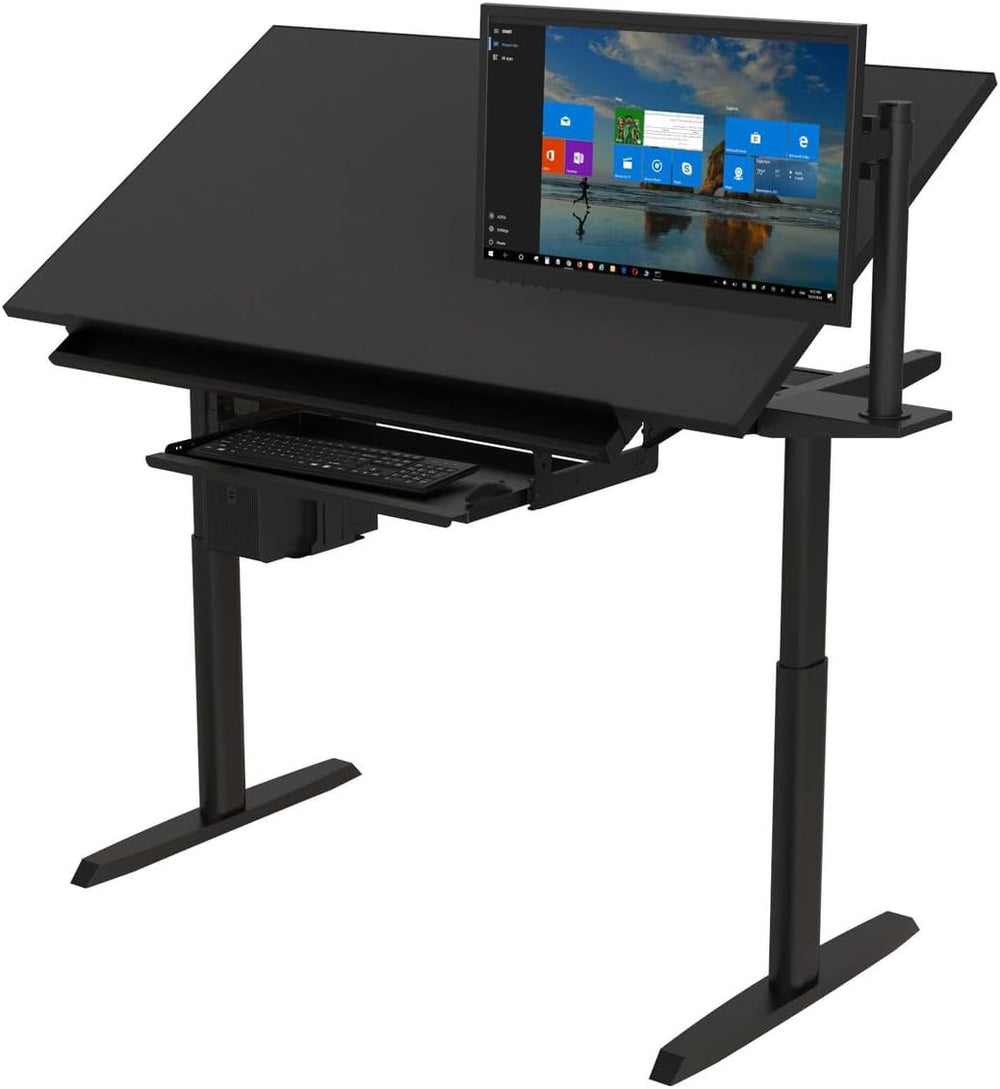 VERSADESK Smart Drafting Table - Electric Height Adjustable Desk with Tilt An...
