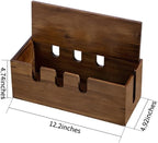 Large Cable Management Box, Wooden Cord Hider Desk Organizer, Power Strip and Cord Hider Box, Surge Protector Floor Cable Organizer, for Desktop Home Office Kitchen