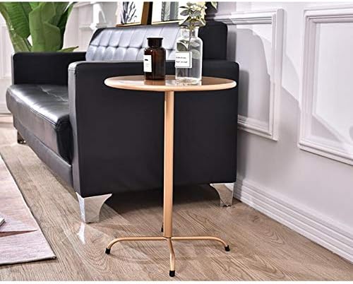 Telephone Table, Round Metal Coffee/Telephone/Bedside Table,Living Room Sofa ...