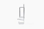 JERDON Ironing Board Holder and Iron Caddy - Stainless Steel Iron Holder with Hook - J525C