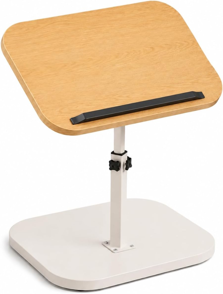 Adjustable C Table End Table, Height Adjustable 360° Swivel TV Tray Table for...