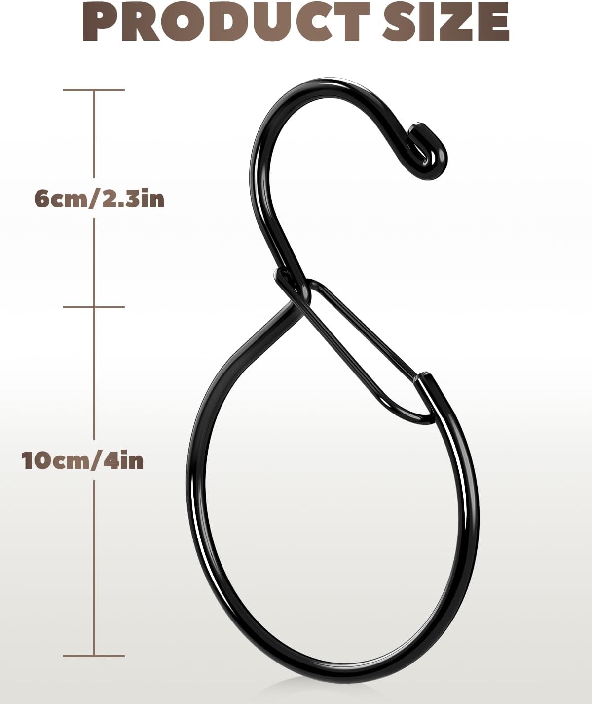 4 Pack Belt Hanger, Belt Hanger for Closet, Waterproof Belt Organizer for Closet, Holds Ties, Scarves, Bags & Accessories, Black