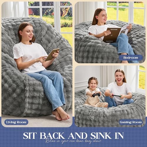 Hobestluk Adults Bean Bag Chair 5FT Big BeanBag Chair Giant Large Oversized |...