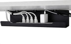 VIDOR Under Desk Cable Management Tray 1-Pack, 17" Cord Organizer, No Drill Alloy Steel, Perfect for Standing Desk, Wire Management for Office Home
