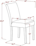 East West Furniture X777AB747-9 9 Piece Dining Room Furniture Set Includes a Rectangle Dining Table with X-Legs and 8 Light Sable Linen Fabric Upholstered Chairs, 40x72 Inch, Multi-Color