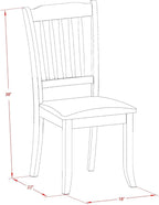 East West Furniture NODA5-LWH-C 5 Piece Kitchen Table & Chairs Set Includes a Rectangle Dining Table with Butterfly Leaf and 4 Linen Fabric Dining Room Chairs, 32x54 Inch, Linen White