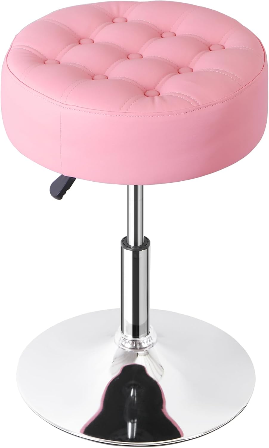 Nova Microdermabrasion Vanity Chair Stool Modern Tufted Round Ottoman Stool S...