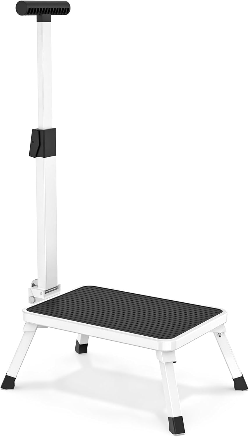 Step Stools for Adults, Foldable Step Stool with Handle for Elderly Seniors S...