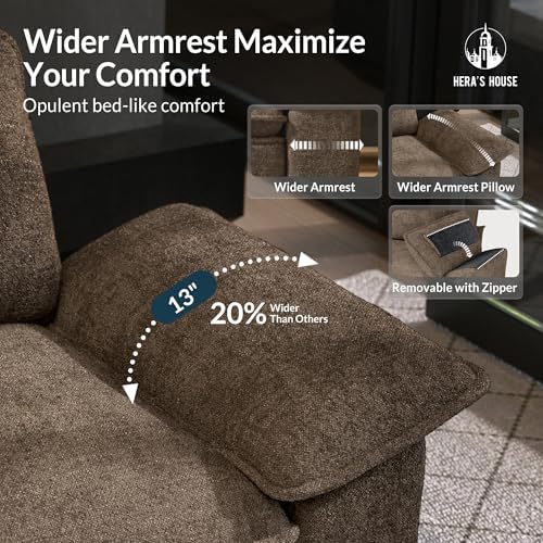 HERA'S HOUSE 3 Pieces Modular Cloud Couch and Chair Set Setional Sofa | M...
